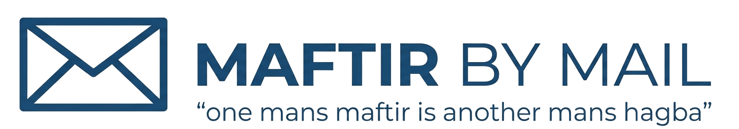 Maftir by Mail